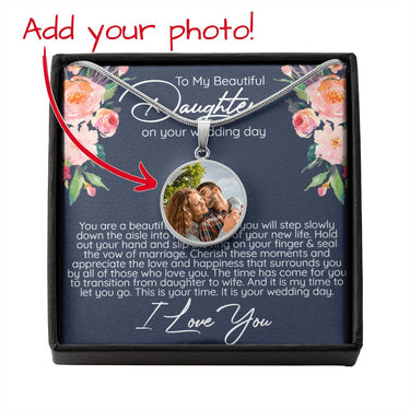 Daughter Wedding Birth Flowers Necklace - Love You This Much